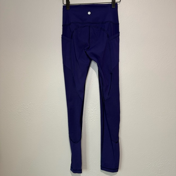 Lululemon High-Rise Leggings with Pockets | Deep Purple | Size 4 (12” waist) - Picture 4 of 4
